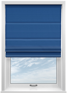 Ascot, Blue - Motorised Roman Blind
